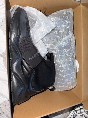 Champion Men’s Black Slip-On Athletic Sneakers